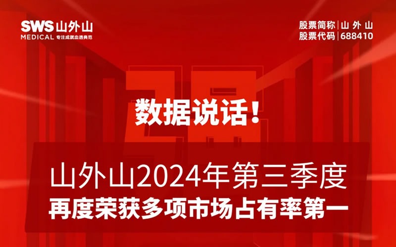 血液凈化龍頭2024年第三季度市場(chǎng)占有率再奪魁！